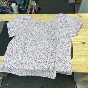 La Cera Short Sleeve Floral Cotton Pajama Set 100% cotton Style 1033-2 SZ XL NEW